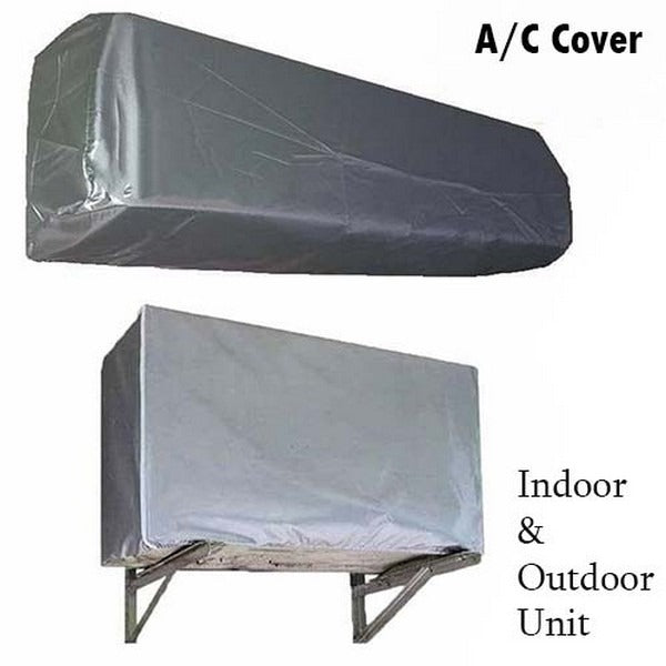 AC Cover 1 Ton Dust Proof, Waterproof, Parachute Material (2 Pcs Set)